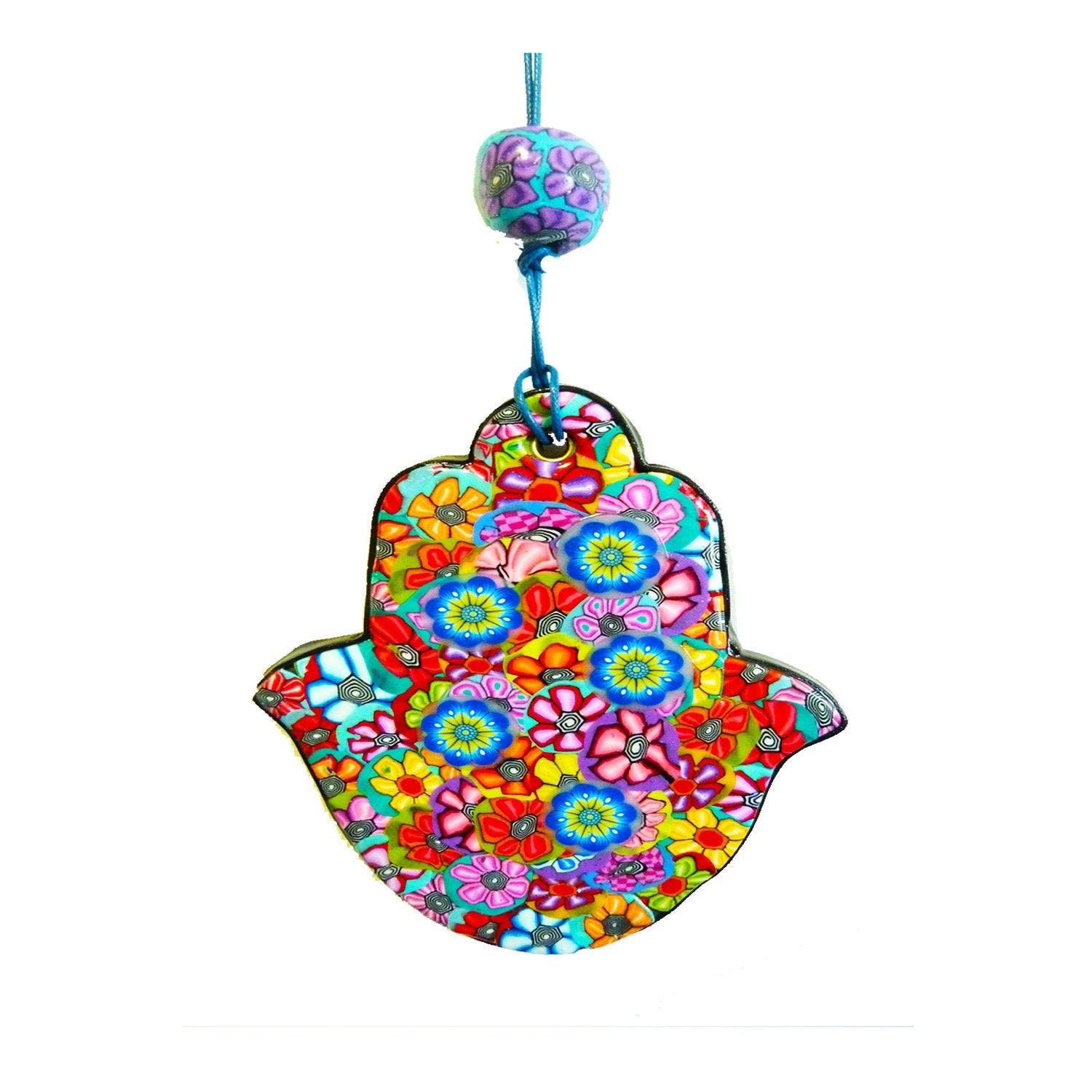 Colorful Hamsa Wall Art Festive wall art Hamsa Etsy