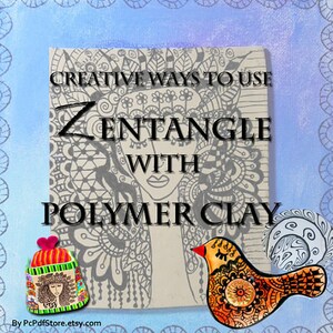 Polymer Clay PDF tutorial, Zen tangle Art, Tutorial, Step By Step Tutorial, Craft Instruction, PDF, E book, Craft Tutorial, Art Tutorial