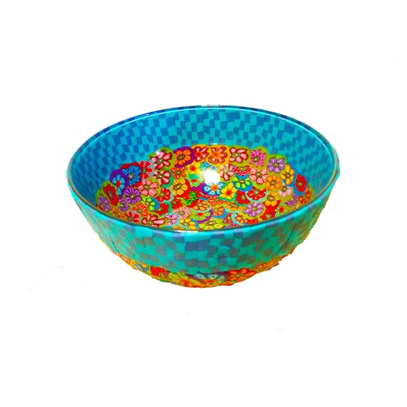 Colorful and Unique Serving Dish Breakfast Cereal Bowl Etsy