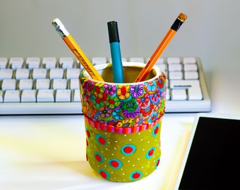 Colorful Desk Pencil Holder, Office Display, Pen Holder for Desk, Stand For Desk, Teacher Gift Idea