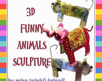 Tutoriel bricolage de sculpture d'animaux amusants : instructions d'art faciles en pâte polymère