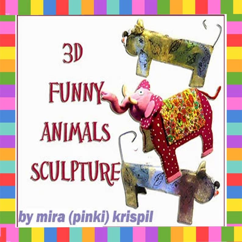 Funny Animal Sculpture DIY craft tutorial: Easy Polymer Clay Art Instruction image 1