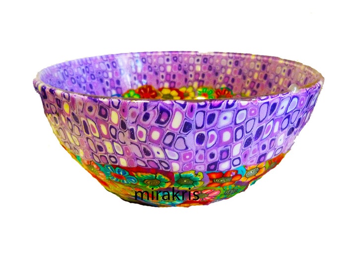 Decorative Glass Bowl Etsy UK