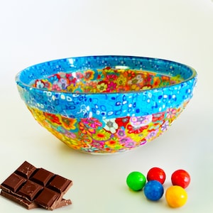 Glass Salad Bowl – Handmade Serving Bowl for Pasta, Salad and Snack Bowls