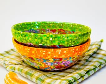 Colores otoñales, Bowls pequeños, Idea de fiesta de Halloween, elegante decoración de otoño, Breakfast Bowl, Primer día de otoño