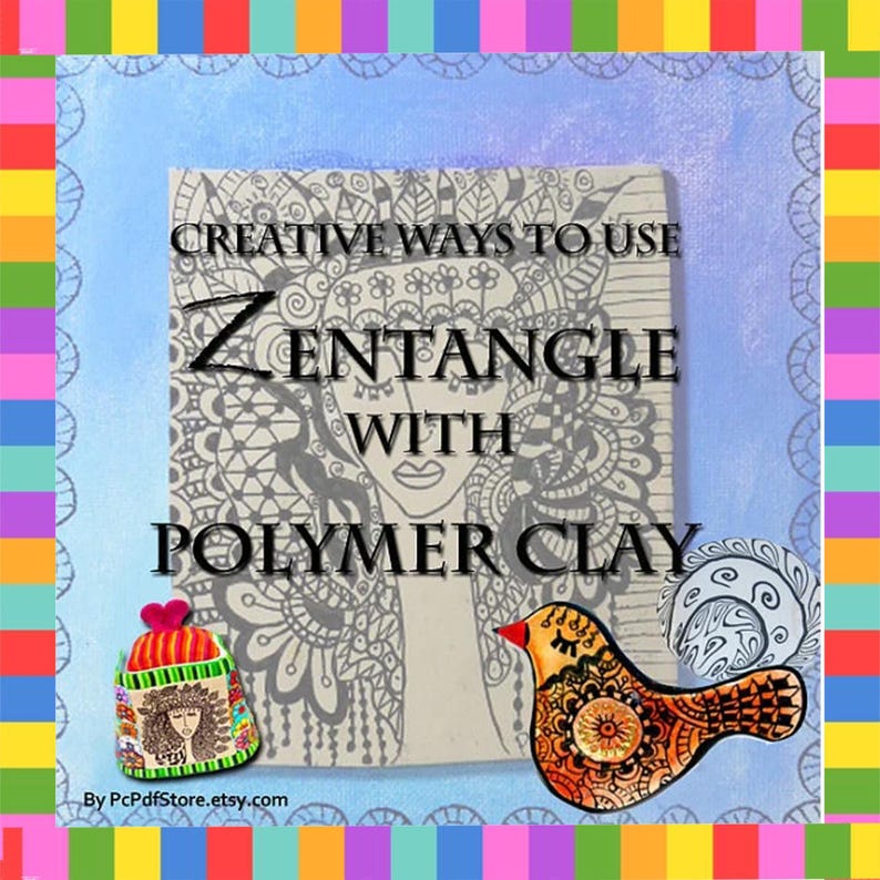 Clay Art Tutorial: Mindful Polymer Sculpting - Zen Doodle Patterns image 1