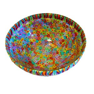 Colorful And Unique Large Salad Bowl, Modern Fruit Bowl, Decorative bowl, popcorn bowl 9" inches