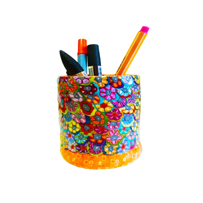 Colorful and Unique Pencil Holder Desk Top Storage Teacher Etsy