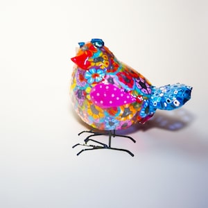 Modern shelf decor- lovebird figurine image 1