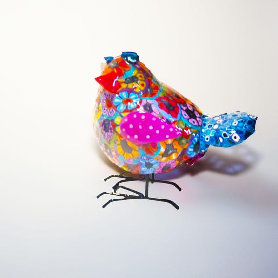 Modern shelf decor- lovebird figurine