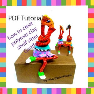 DIY-Anleitung - Polymer Clay Kunst Projekt Giraffe Kantenhocker - (PDF)