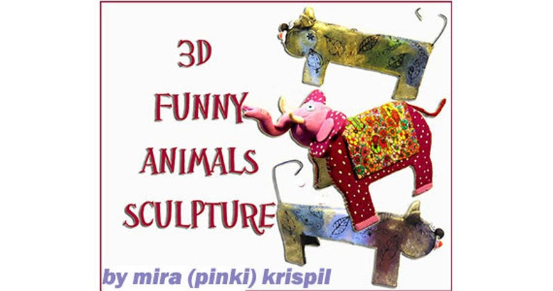 polymer clay tutorial Tutorial funny Animals Sculpture PDF DIY craft tutorial sculpture tutorial step by step tutorial instruction