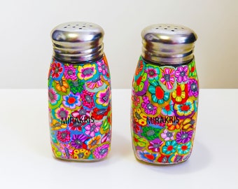 Colorful salt and Pepper Shakers set, Decorative Shakers Set, Dinning Table Set