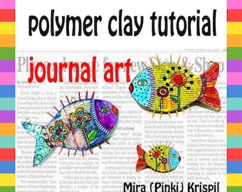 Polymer Clay pdf Tutorial: how ro create journal art