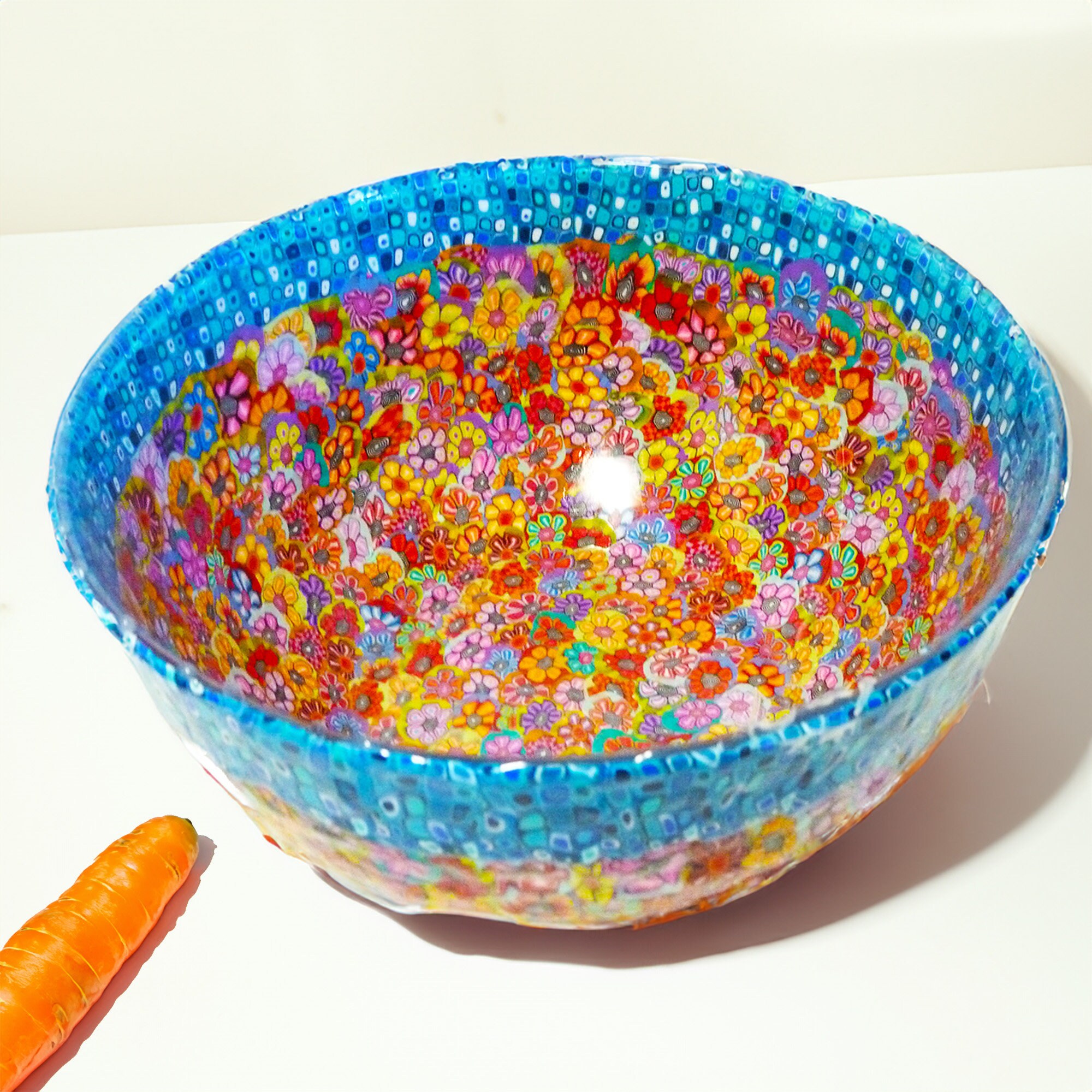 Amazon.com | Ceiourich Salads Bowl Green Glass: Salad Bowls