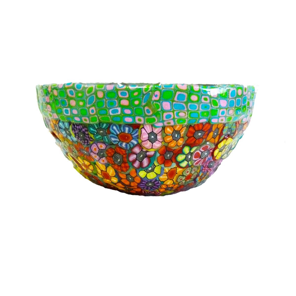 Serving bowl glass bowl colorful bowl bowls candy dish Etsy