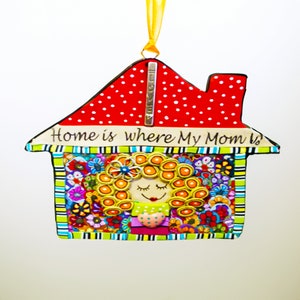 Colorful and Unique Meaning Mom Gift, Home is Where Mom Is, Heartfelt Mom Gift