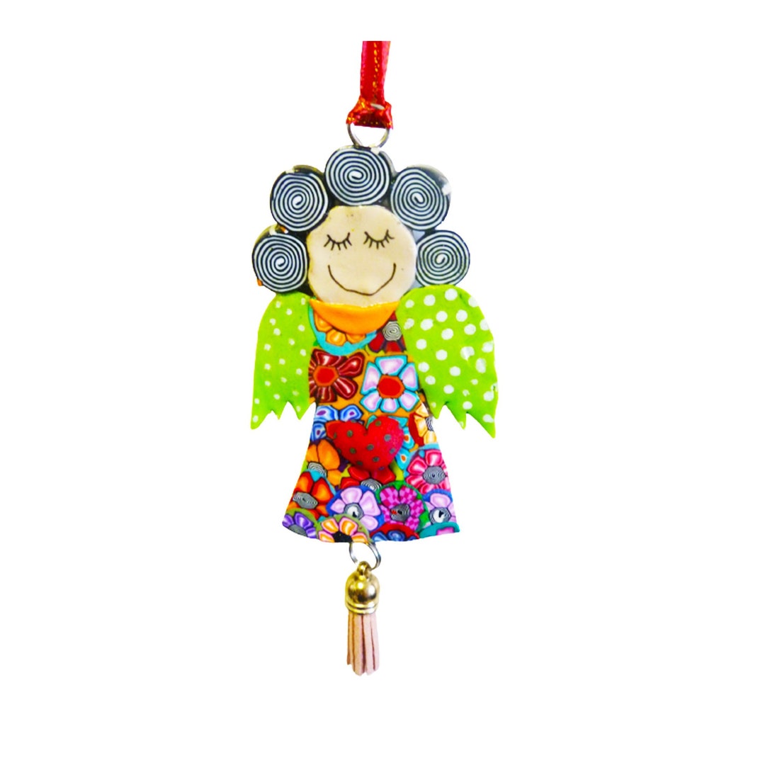 Colorful and Unique Small Angel Wall Hanging Decor Christmas Etsy