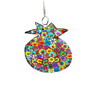 Pomegranate Wall Art – Modern Judaica Home Decor, Jewish Wall Hanging Gift