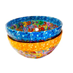 colorful Glass Salad Bowls Set – Handmade Small Serving Dishes, Vibrant Tableware Gift image 3