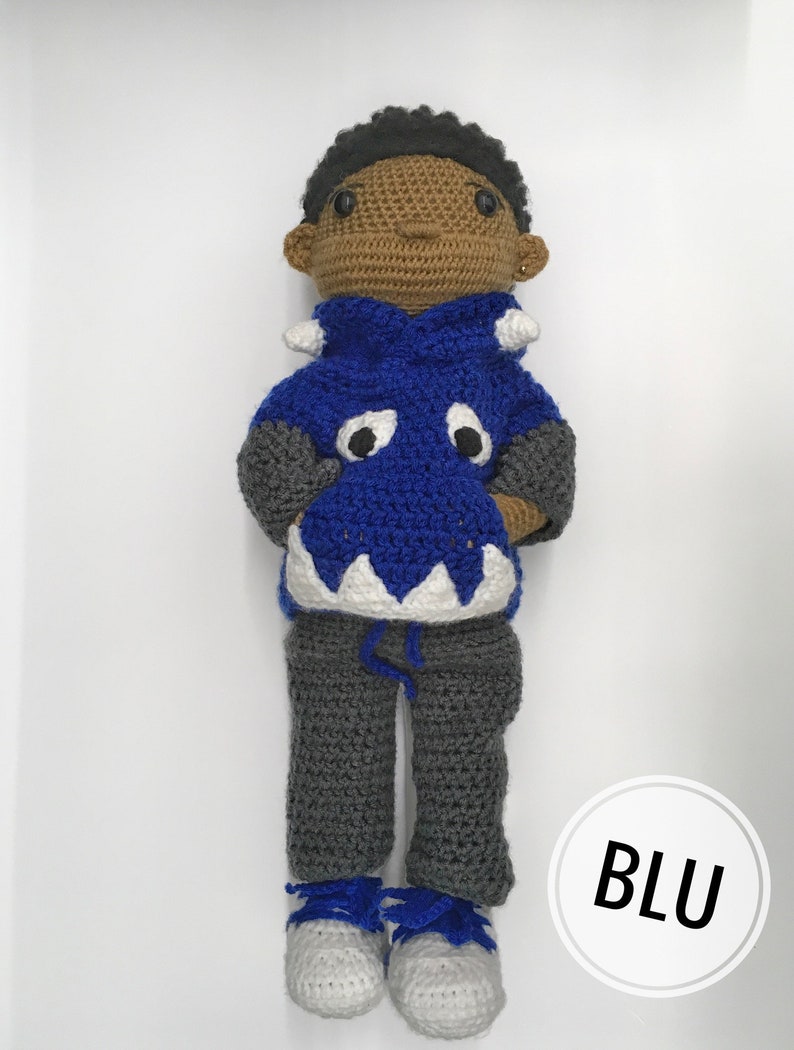 CROCHET PATTERN Lucas Doll image 1