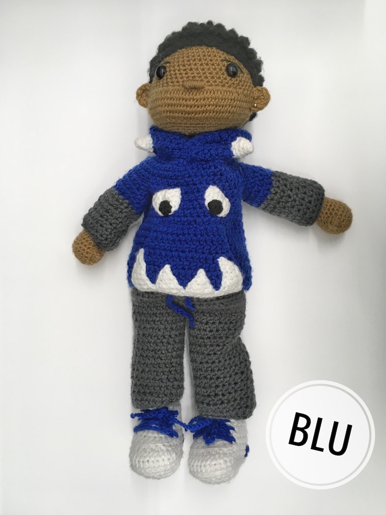 CROCHET PATTERN Lucas Doll image 2