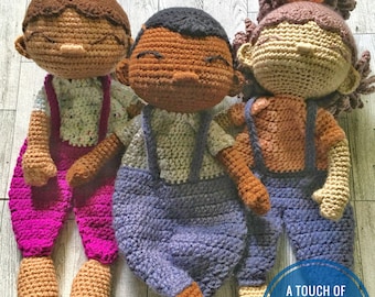 Snuggle Buddies Crochet Rag Doll Pattern (Digital Download)