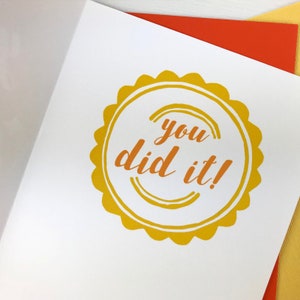 graduation card. congratulations card. graduation gift. college graduation. well done accomplishment card. new job. greeting cards handmade. image 2