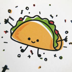 cute punny Valentine's Day card. lets taco bout how much I love you. puns cards. valentine for boyfriend, him, husband, her, girlfriend. image 6