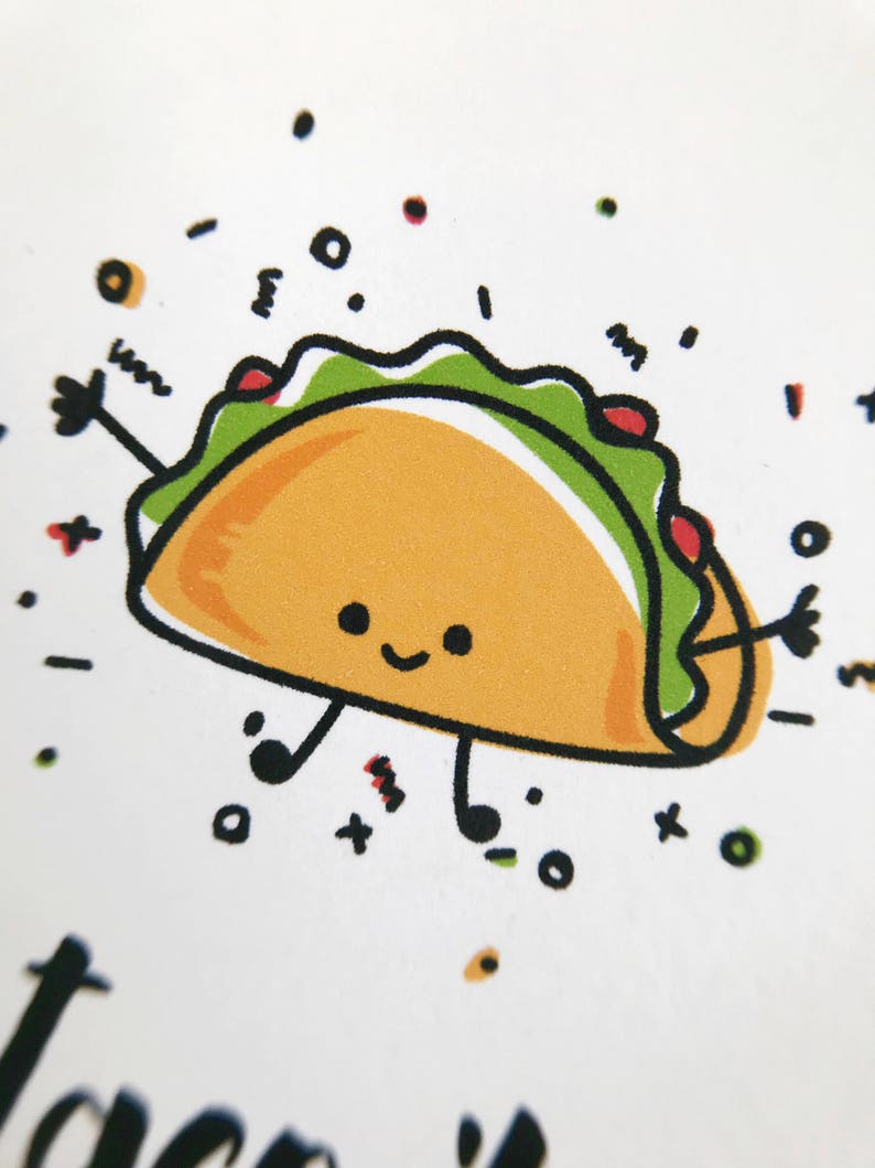 cute punny Valentine's Day card. lets taco bout how much I love you. puns cards. valentine for boyfriend, him, husband, her, girlfriend. image 6