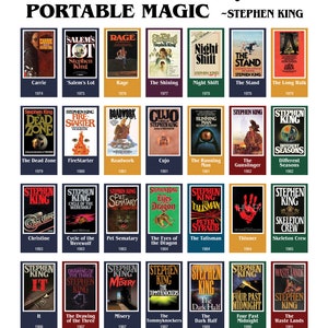 Stephen King, Stephen King checklist, stephen king gifts, stephen king flowchart, stephen king scratch off, stephen king all book diagram image 5