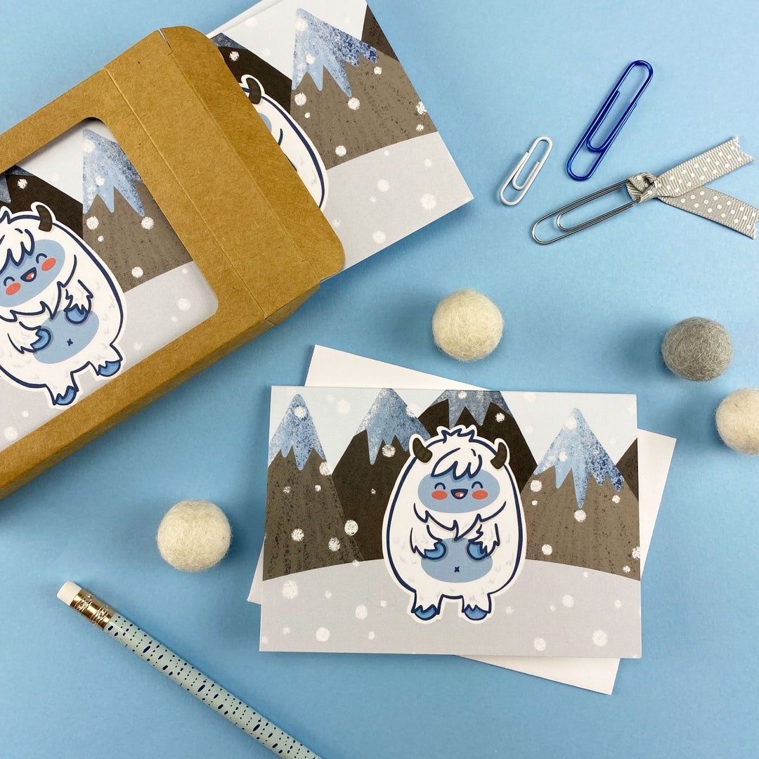 Yeti Christmas Card 