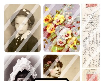 Digital Vintage Elements 258 Collage Sheet