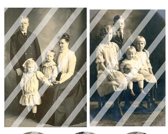 Printable Digital Download Ancestors 184 Collage Sheet