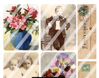 Digital Vintage Elements 257 Collage Sheet