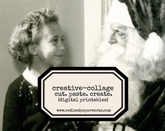 Digital Vintage Santa Photo The Day Before Christmas