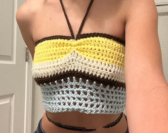 Crochet halter top