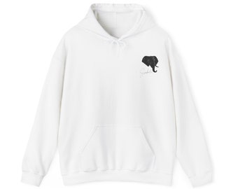 Swahili African elephant hoodie Design