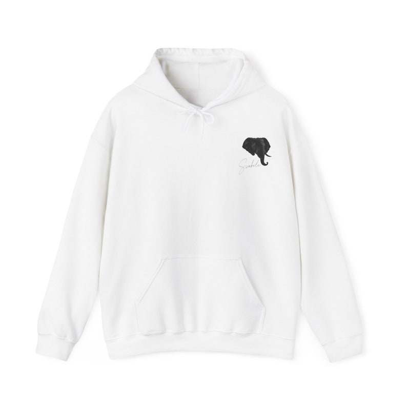 Swahili African elephant hoodie Design zdjęcie 1