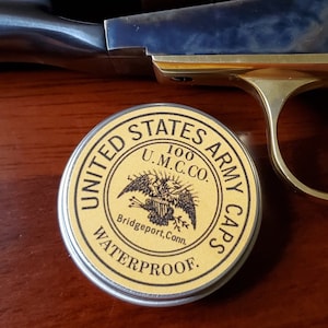 Percussion Cap Tin, Replica, Army.