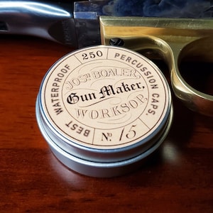 Percussion Cap Tin, Replica, Best.