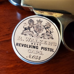 Percussion Cap Tin, Replica, R.Walkers.