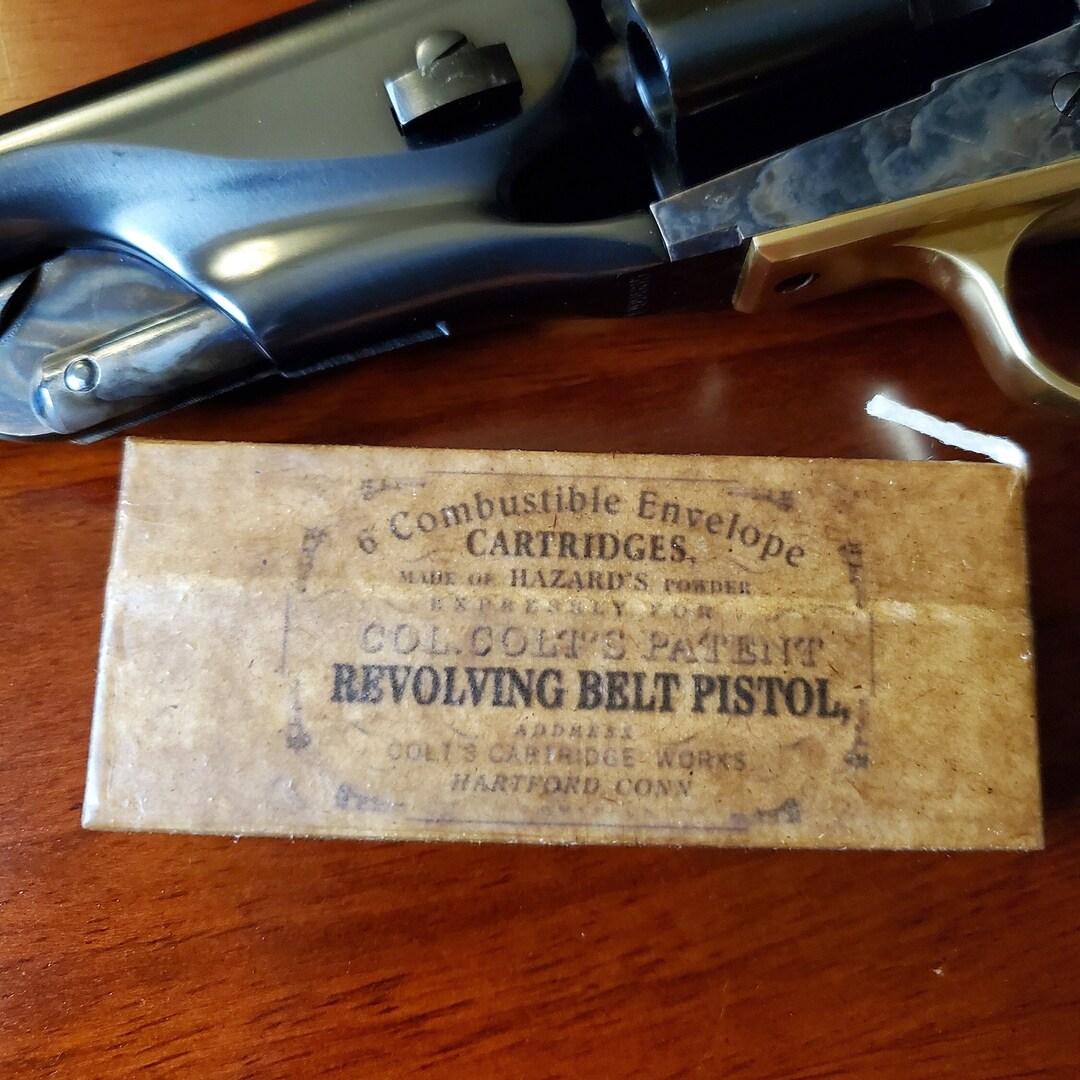 CARTRIDGE BOX, Replica, Civil War, Paper Cartridge, Colt Belt. Etsy
