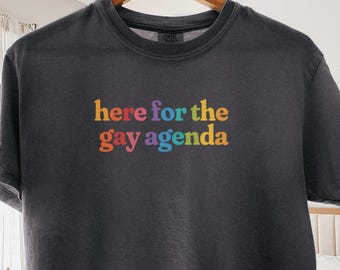 Gift for Lesbian Friend Crop Top Queer Pride Shirt Rainbow Humor Top Sapphic Gift Idea Boxy Comfort Colors Crop