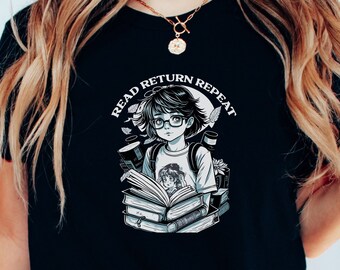 Read return repeat, Bookworm shirt, Book Lover Shirt, Book Lover Gift, Reader Shirt, book shirt, funny book lover, reading shirt