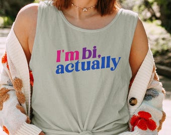 Bisexual pride tank top, Rainbow pride tank top,Queer pride t,Heartstopper tee,LGBTQ pride shirt,Bi pride tee,Pride Month,Queer Apparel