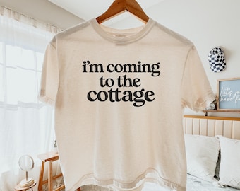 Heated Rivalry Hockey Romance Cottage Shirt Bookish Aesthetic Merchandise Booktok Fashion Literary Clothing Vintage Style Boxy Top Cotton