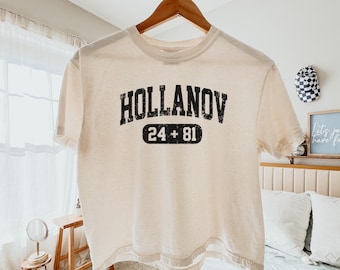 Top corto cuadrado con romance de hockey de Hollanov, camiseta de lector de Heated Rivalry, Bookish At the Cottage, camiseta estética de BookTok, regalo acogedor para lectores de romance.