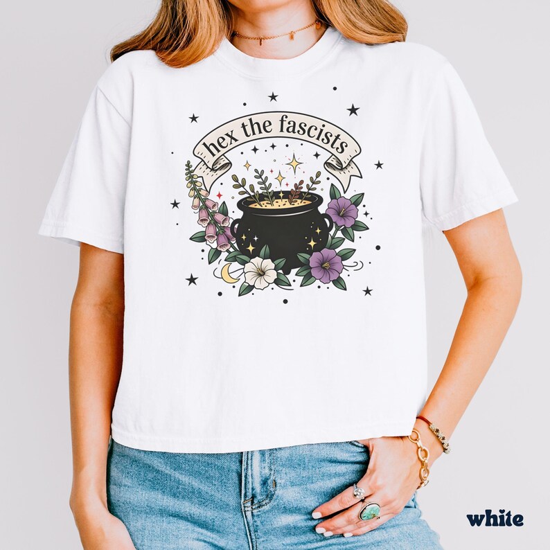 Vintage Style Tee Political Statement Clothing Activist Movement Apparel Graphic Design Shirt Social Justice Support Cotton Quality Fabric Boxy Fit Construction Cropped Style Fashion Progressive Message Expression Resistance Wear Rally