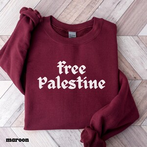 Free Palestine Shirt Human Rights Activist Clothing Solidarity Movement Support Apparel Protest Wear Gaza Awareness Political Statement image 8
